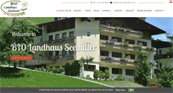 Desktop Screenshot of hotel-seethaler.com